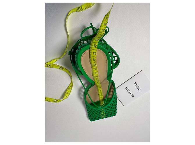 Bottega Veneta Sandali Stretch Mesh Grass Verde Taglia 37 - vista 14
