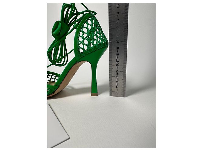 Bottega Veneta Sandali Stretch Mesh Grass Verde Taglia 37 - vista 15