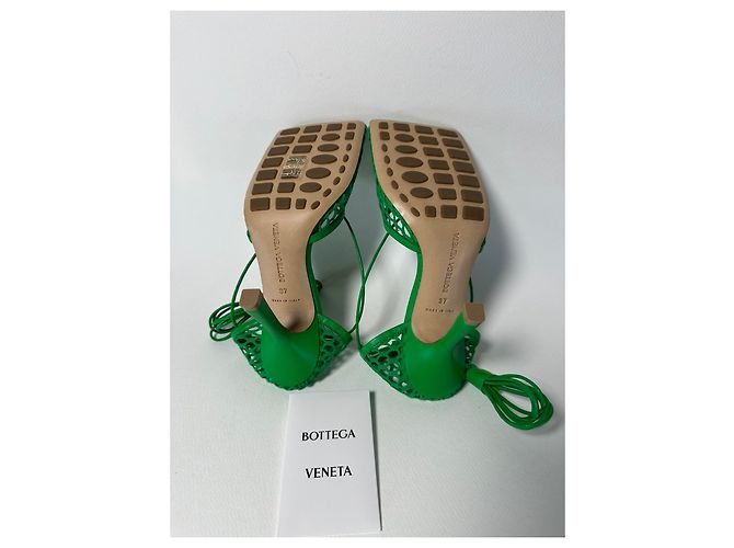 Bottega Veneta Sandali Stretch Mesh Grass Verde Taglia 37 - vista 6