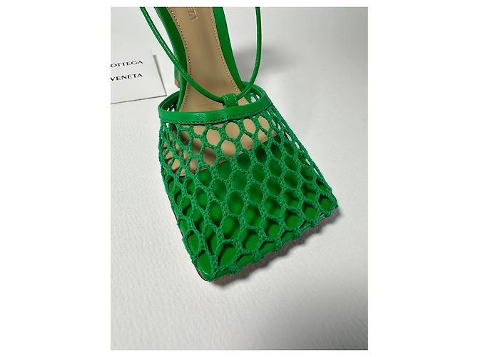 Bottega Veneta Sandali Stretch Mesh Grass Verde Taglia 37 - vista 8