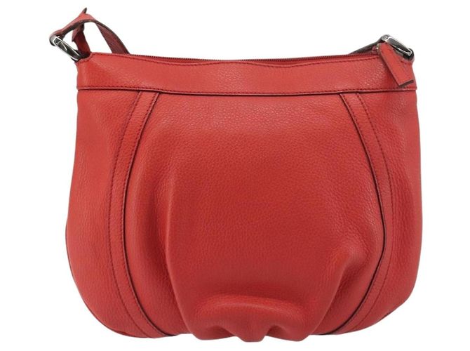 Gucci Abbey Leather Medium Rosso - vista 2