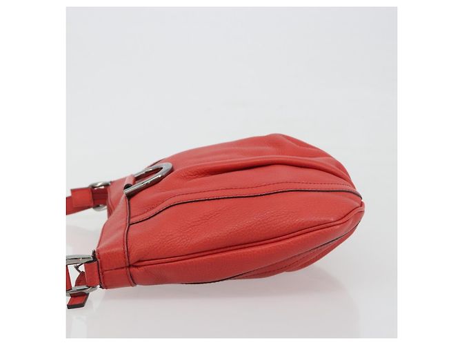 Gucci Abbey Leather Medium Rosso - vista 4