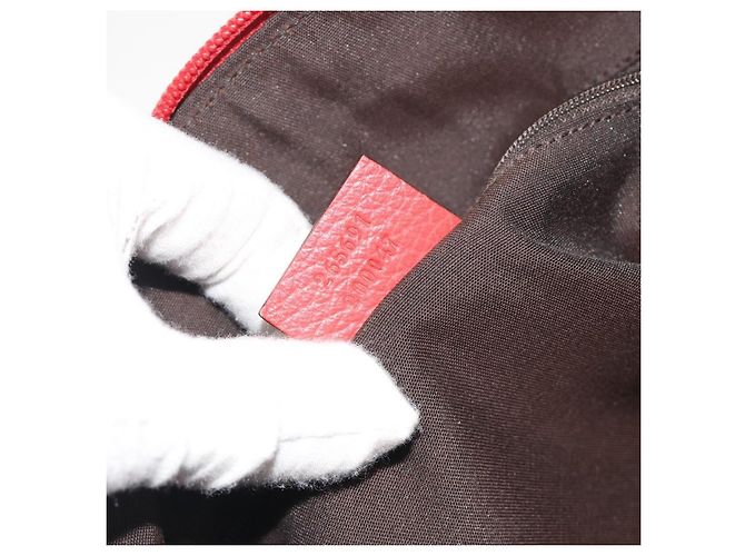 Gucci Abbey Leather Medium Rosso - vista 7