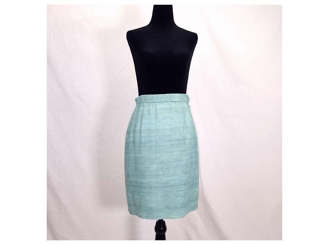 Moschino minifalda verde agua Turquesa - vista 2