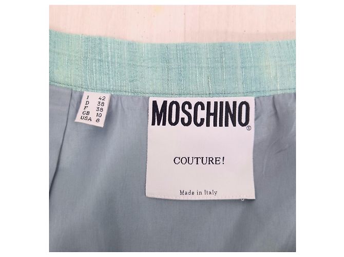Moschino minifalda verde agua Turquesa - vista 3