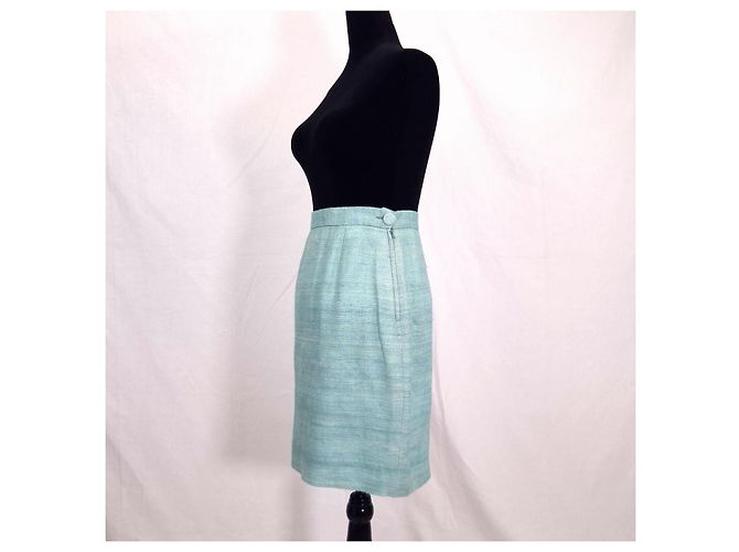 Moschino minifalda verde agua Turquesa - vista 4