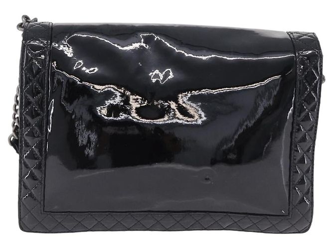 Chanel Reverso Boy Flap Patent Old Medium Nero - vista 2