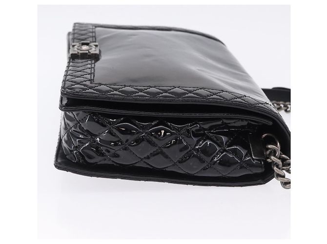 Chanel Reverso Boy Flap Patent Old Medium Nero - vista 3