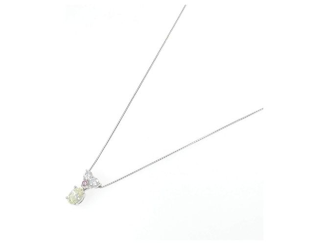 Autre Marque Collana di diamanti Pt900 Pt850 Argento - vista 2