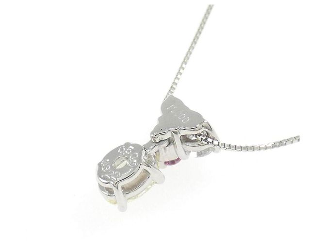 Autre Marque Collana di diamanti Pt900 Pt850 Argento - vista 4