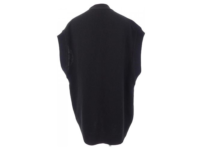 Hermès Chaleco de cachemira Hermes 36 Negro - vista 2