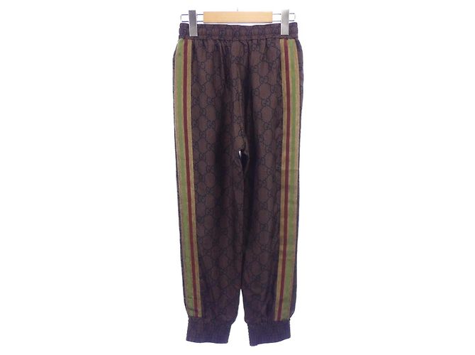 Pantaloni in seta Gucci Marrone - vista 2