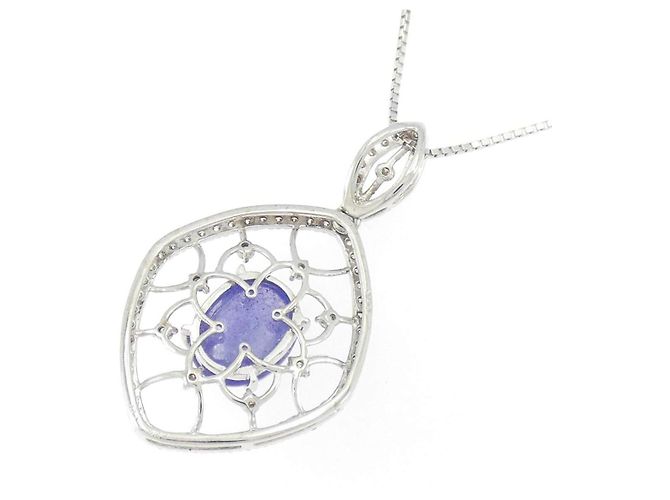 Autre Marque Collana in Tanzanite e Diamanti Au750 Porpora - vista 4