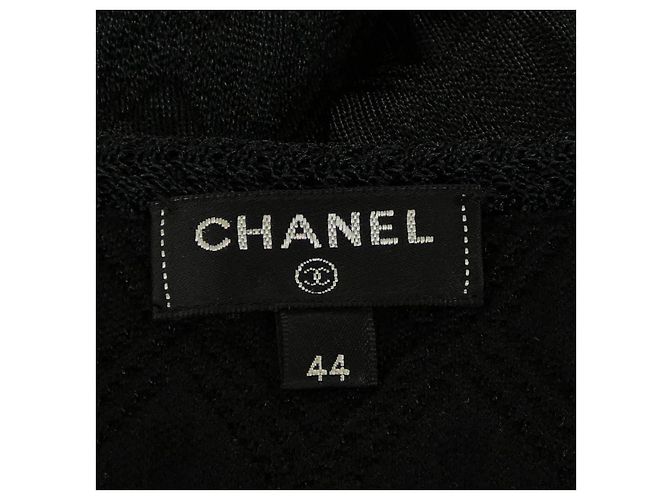 Chaqueta sin cuello Chanel Negro - vista 5