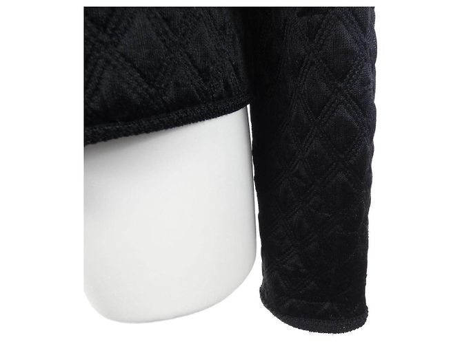 Chaqueta sin cuello Chanel Negro - vista 6