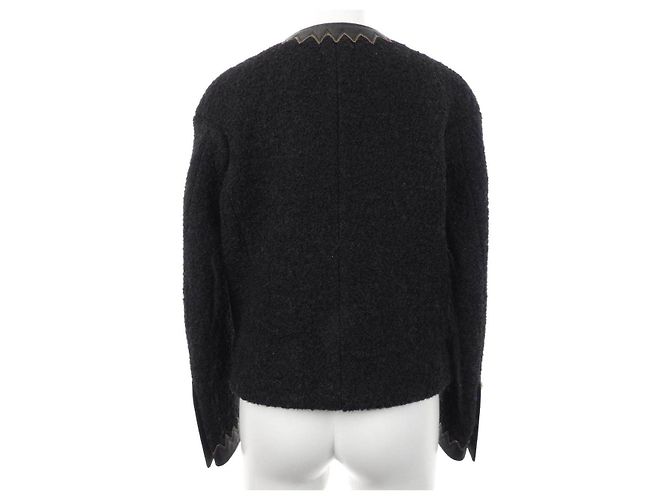 Chaqueta sin cuello Chanel Negro - vista 2