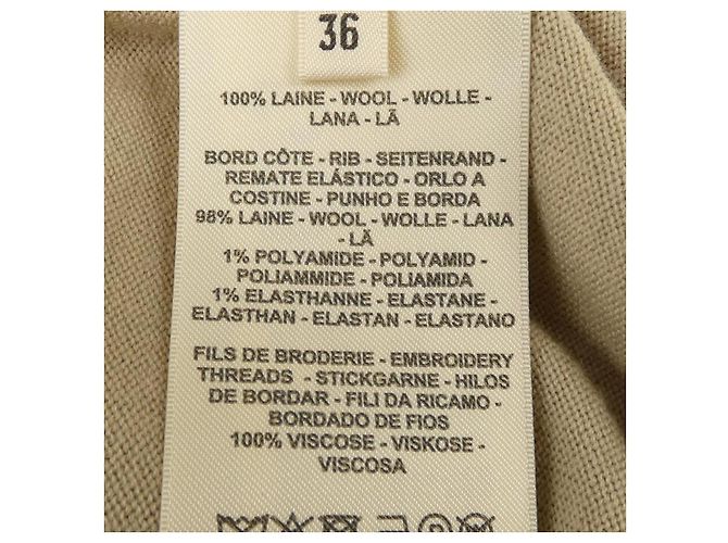 Hermès Wollstrickwaren Beige - Ansicht 3
