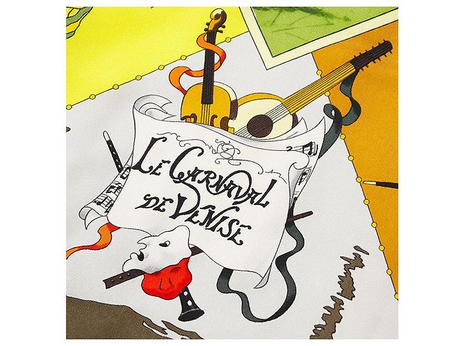 Hermès LE CARNAVAL DE VENISE38 Abrigo acolchado de seda Negro - vista 7
