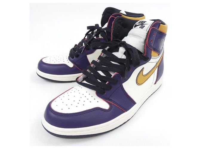 Autre Marque Sneakers Nike Marrone Bianco Porpora - vista 3