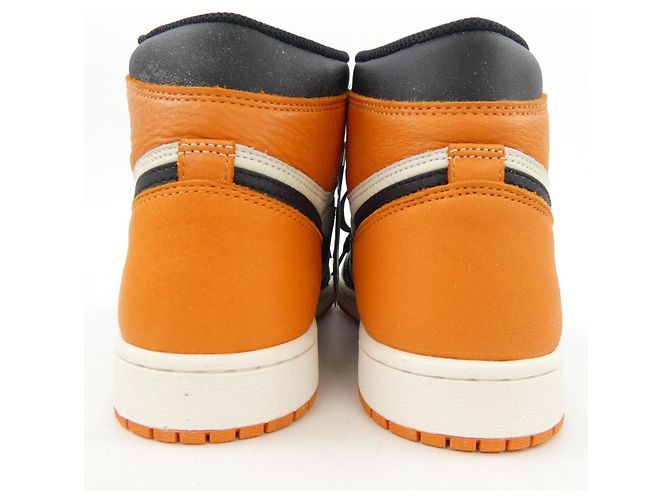 Autre Marque Sneakers Nike Air Jordan 1 Nero Beige Arancione - vista 5