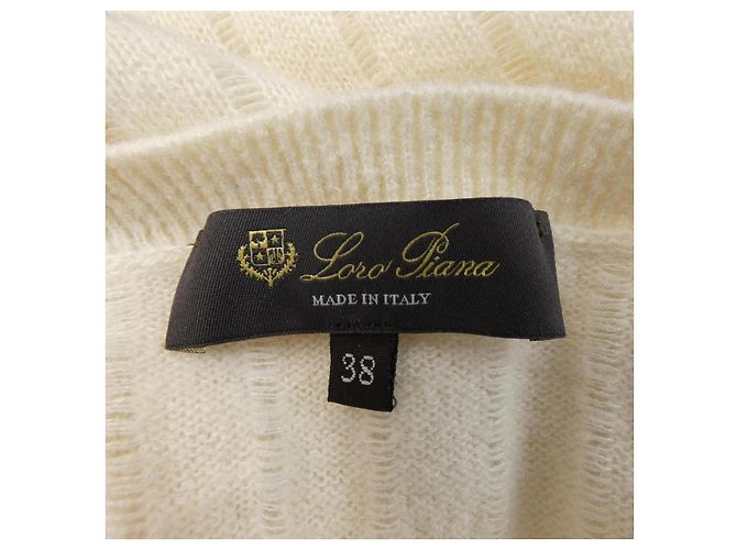 Autre Marque Loro Piana Punto de Cachemira y Seda Beige - vista 4