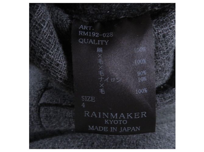 Autre Marque Abrigo Chester RAINMAKER KYOTO de lana Negro - vista 6