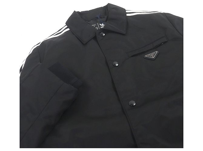 Abrigo de banco Prada adidas Re-Nylon Negro Blanco - vista 2
