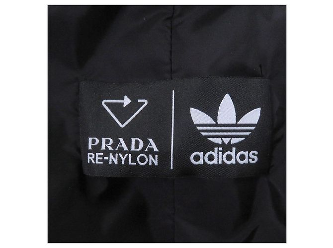 Abrigo de banco Prada adidas Re-Nylon Negro Blanco - vista 8