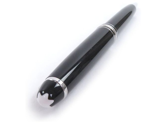 Penna a sfera Montblanc Meisterstück Platinum Nero Argento - vista 4