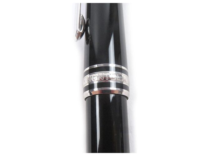Penna a sfera Montblanc Meisterstück Platinum Nero Argento - vista 5