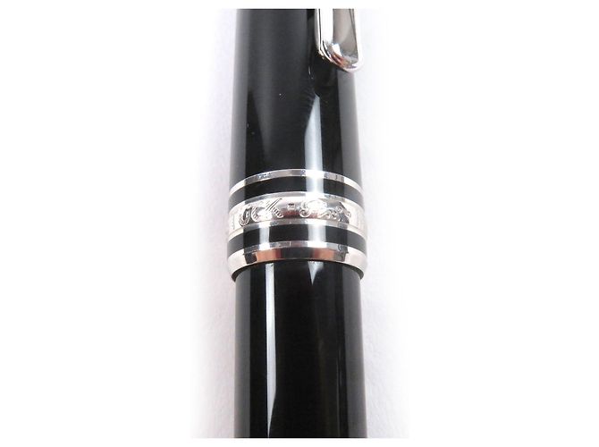 Penna a sfera Montblanc Meisterstück Platinum Nero Argento - vista 7