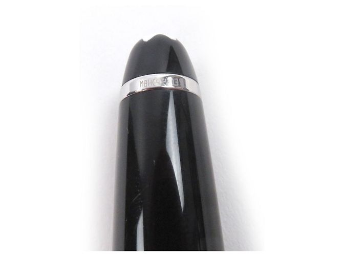Penna a sfera Montblanc Meisterstück Platinum Nero Argento - vista 8