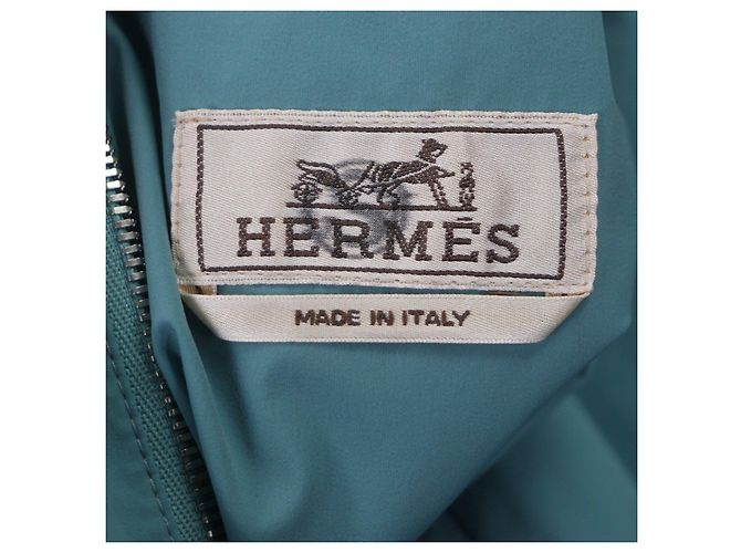 Chaqueta Hermès de Nylon 46 Verde - vista 10