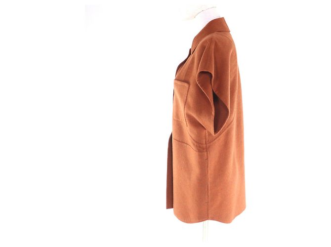 Chaqueta de cachemira Hermès 34 Castaño - vista 2