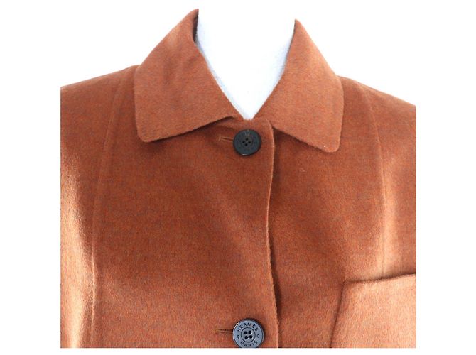 Chaqueta de cachemira Hermès 34 Castaño - vista 4