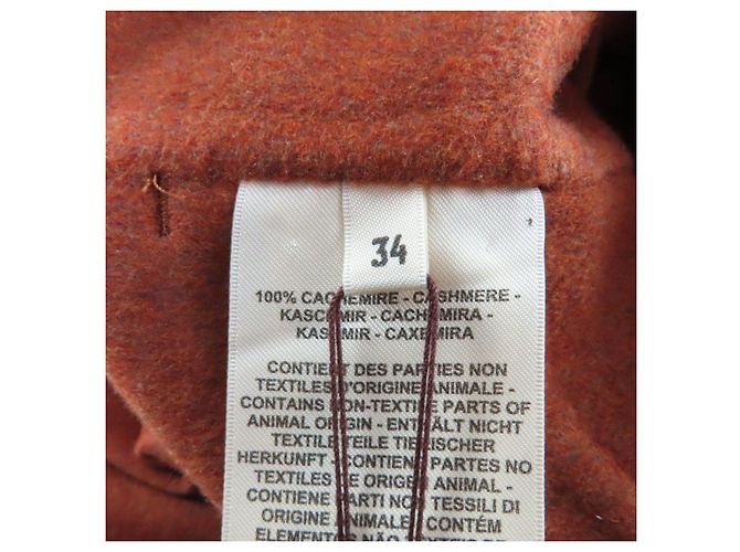 Chaqueta de cachemira Hermès 34 Castaño - vista 8