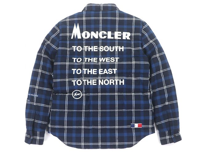 Chaqueta de plumón Moncler Genius 7 Moncler Fragment Hiroshi Fujiwara Azul - vista 3