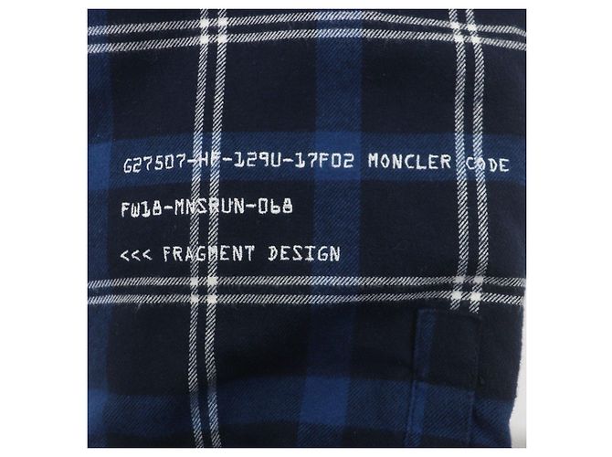 Chaqueta de plumón Moncler Genius 7 Moncler Fragment Hiroshi Fujiwara Azul - vista 6