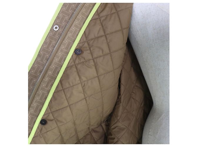 Abrigo Hermès 34 de poliéster Verde Caqui - vista 5