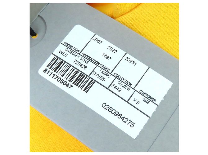 Balenciaga Campaign logo Hoodie Gelb - Ansicht 10