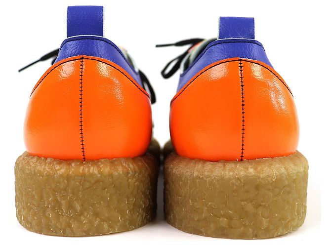 Autre Marque Leder-Sneaker COMME des GARCONS HOMME PLUS Blau Orange Gelb - Ansicht 5