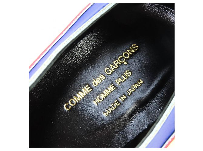 Autre Marque Leder-Sneaker COMME des GARCONS HOMME PLUS Blau Orange Gelb - Ansicht 9