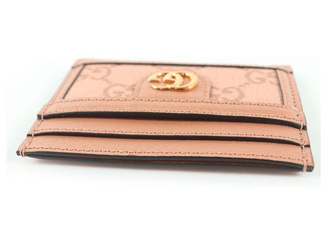 Tarjetero Gucci GG Supreme de piel Rosa - vista 5