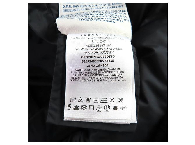 Abrigo de plumón de nailon Moncler Orophin Negro - vista 12