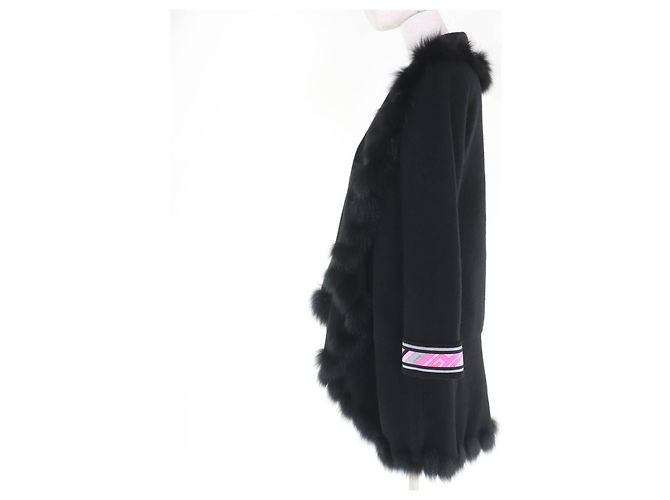 Autre Marque Abrigo de lana LEONARD FASHION Negro - vista 2