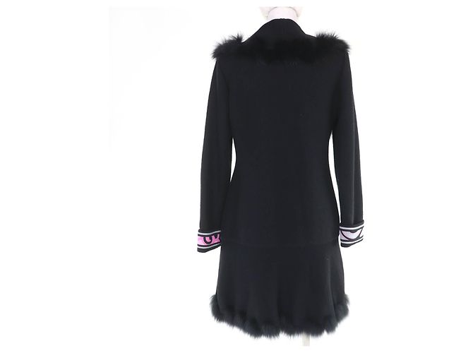 Autre Marque Abrigo de lana LEONARD FASHION Negro - vista 3