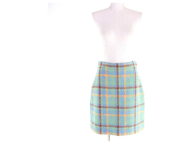 Falda Gucci de algodón tweed Multicolor - vista 2