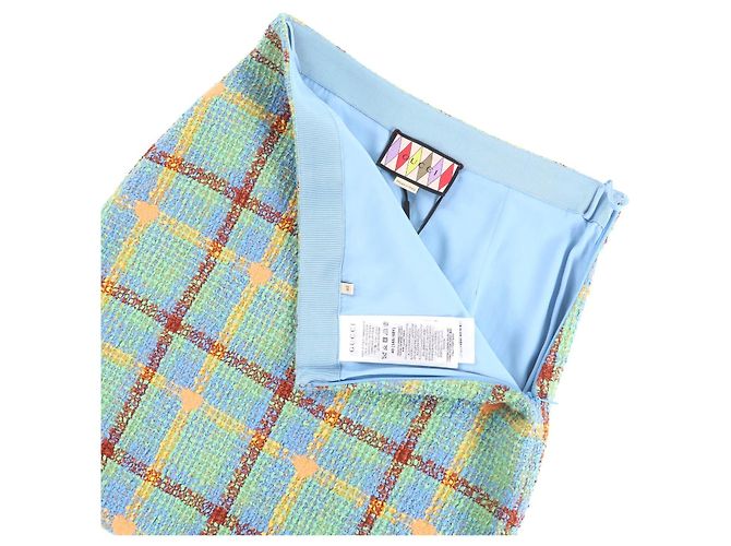 Falda Gucci de algodón tweed Multicolor - vista 5