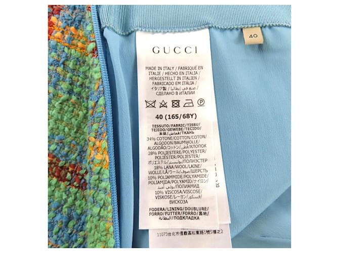 Falda Gucci de algodón tweed Multicolor - vista 8
