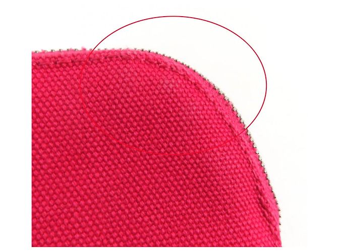 Hermès Bolide mini mini Cotton Cosmetics Pouch Rosa - vista 10